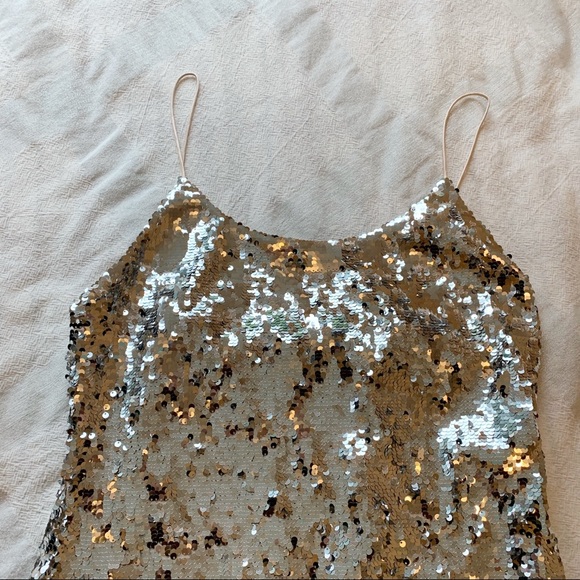 Alice + Olivia Giselle Sequin Tulle Mini Dress NWT - Picture 8 of 16